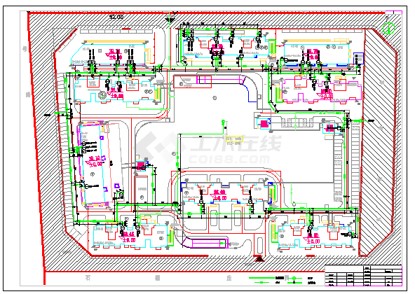 [北京]回迁安置房项目内部市政工程cad设计施工图（20万平米 18000米）-图一