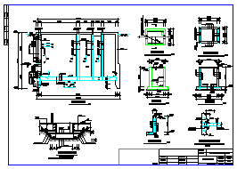 [常州]某污水泵站施工cad设计图（含沉井）-图一