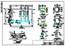 [常州]某污水泵站施工cad设计图（含沉井）