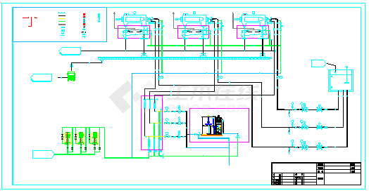 [齐齐哈尔]污水处理厂cad设计图（CASS工艺）-图二