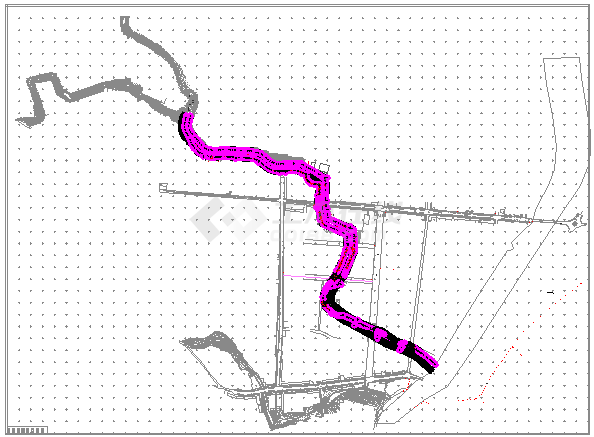 [山西]河道支流污水排水管道cad设计施工图-图二