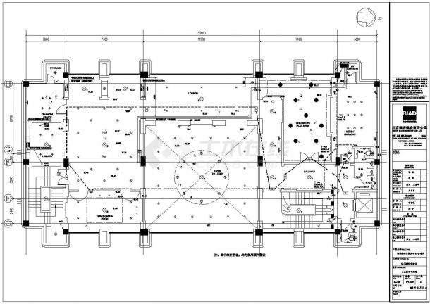 北京绿城诚园休闲会所建筑施工CAD图纸-图一