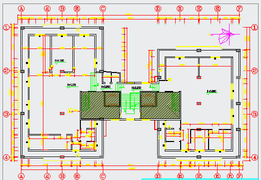 某公寓16层办公室平面翻新图CAD设计施工图