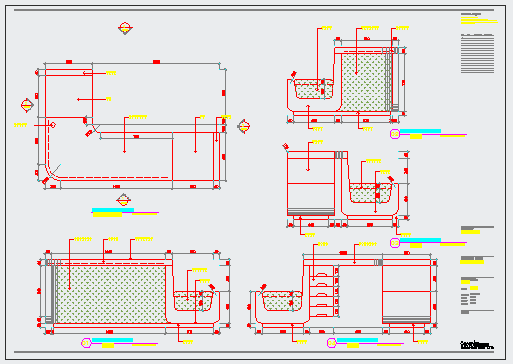 某理发造型店服务台CAD设计施工图