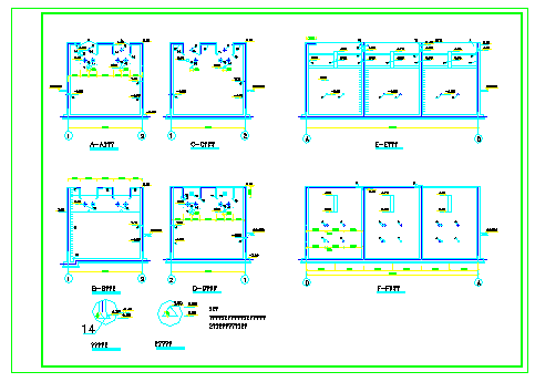 [榆林]某污水处理工程成套cad设计施工图纸-图一