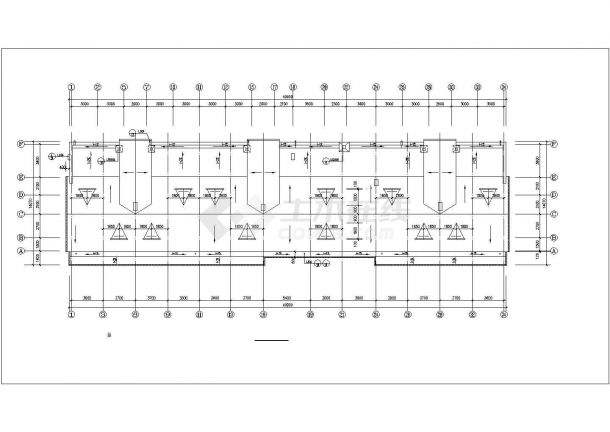 小区3050平米6层砖混结构住宅楼建筑设计CAD图纸（含阁楼）-图一