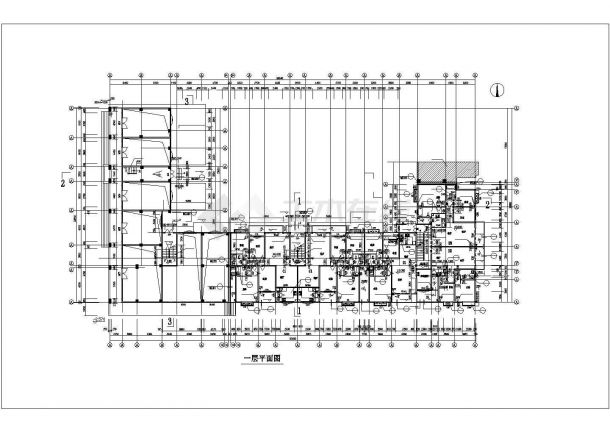 xx社区4600平米7层框架结构住宅楼平面设计CAD图纸（含架空层）-图二