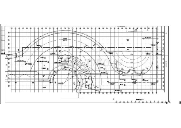 某学校CAD建筑设计施工图平面布置图-图一