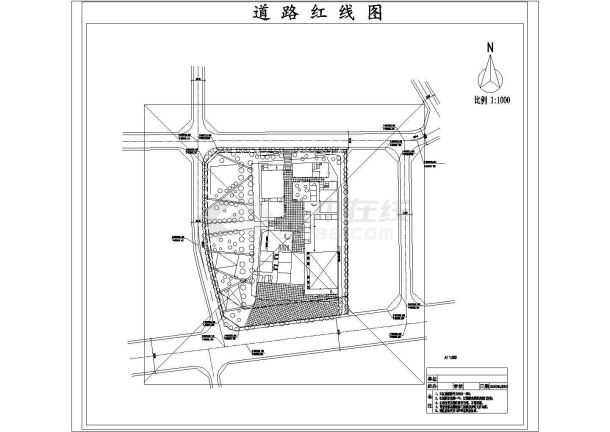 [云南]某工人文化宫CAD设计建筑方案底盘-图一