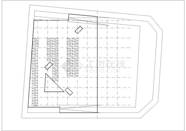 某市级棉阳规划馆CAD建筑设计规划总平面图-图一
