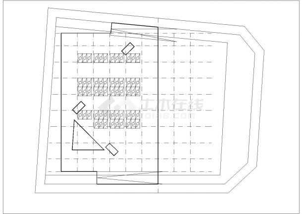 某市级棉阳规划馆CAD建筑设计规划总平面图-图二