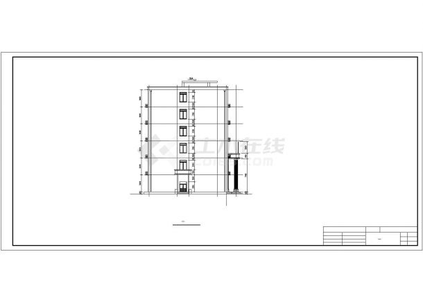 合肥市某高校5040平米6层框架结构综合楼建筑结构设计CAD图纸-图一