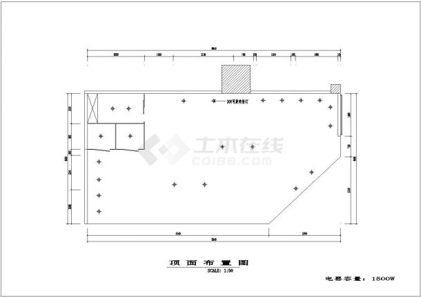 某南京金陵百货服装专卖店CAD室内设计装修图-图一