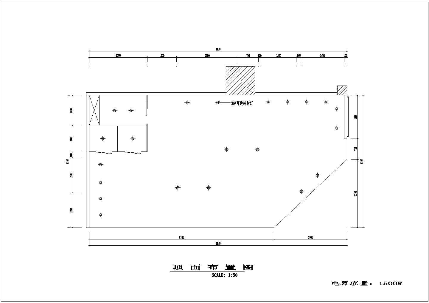 某南京金陵百货服装专卖店CAD室内设计装修图