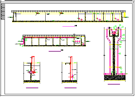 北京市某A2O工艺污水处理厂cad设计施工图