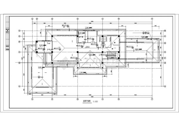 某高端私人会所CAD建筑设计总平面施工图纸-图一