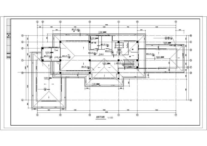 某高端私人会所CAD建筑设计总平面施工图纸_图1