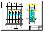 东莞某污水处理厂粗格栅及进水泵房cad设计图纸-图二