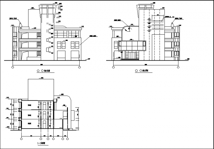 浙江某高档幼儿园3层教学楼建筑设计施工cad图纸_图1