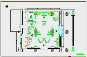 某中国联通3G品牌营业厅CAD装修设计图-图一