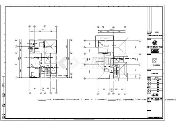 某三层带地下室地中海风情别墅设计cad详细建筑施工图-图二