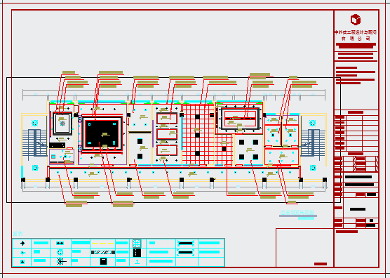 某南京联润办公室CAD装修设计施工图平面图_图1