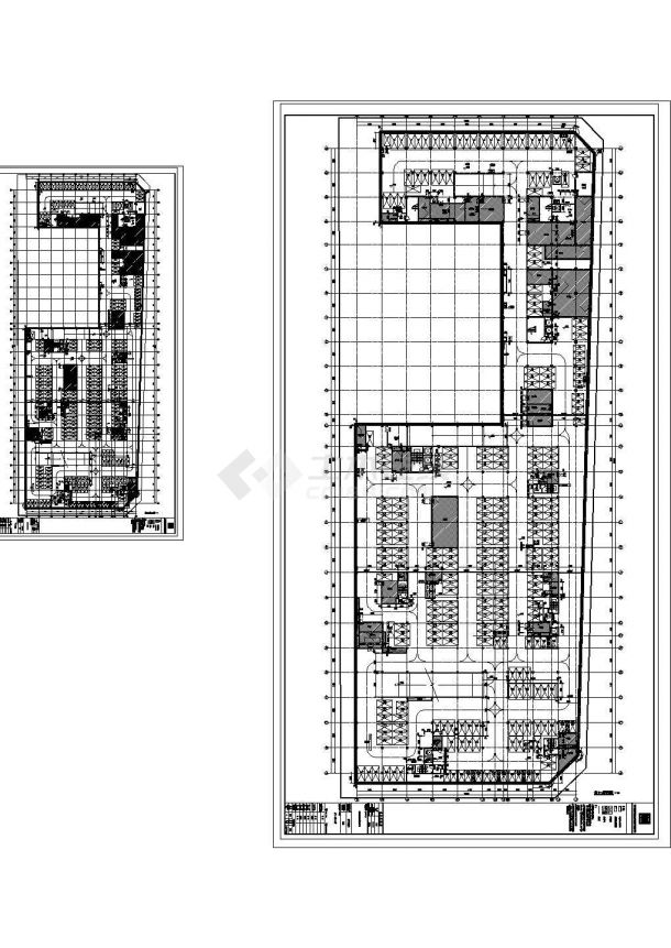 某南区二号商业用地地下室CAD设计施工图纸-图二