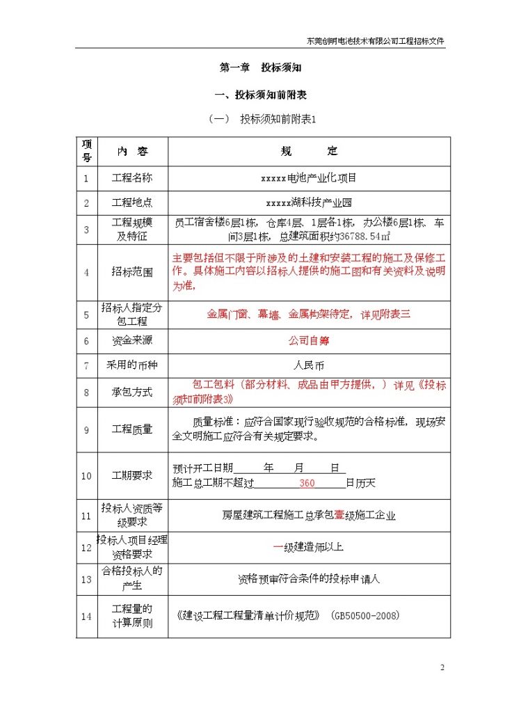 广东某厂区项目总承包单位招标组织文件-图二