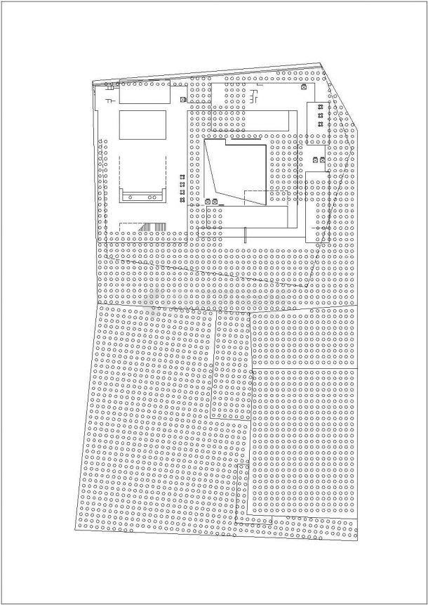 [云南]某工人文化宫建筑方案完整CAD平面设计图纸-图一