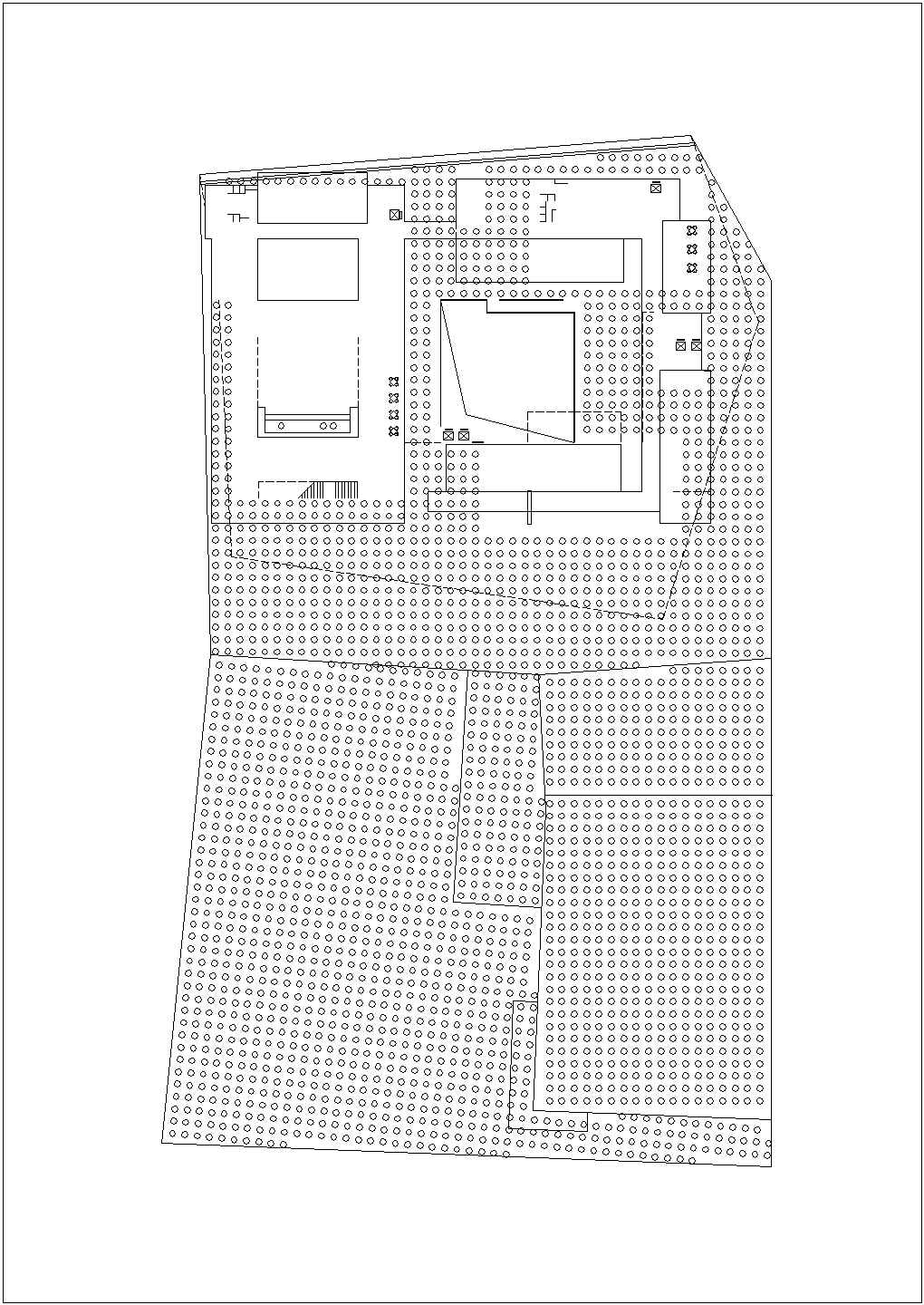 [云南]某工人文化宫建筑方案完整CAD平面设计图纸