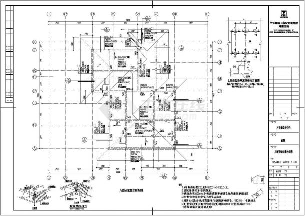 某城市风景区别墅住宅区A型别墅住宅楼结构工程设计CAD施工图（含设计说明）-图二