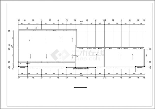 苏州大学附属小学3600平米四层框架结构教学楼建筑设计CAD图纸-图二