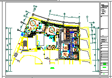 茶餐厅混搭风格装修CAD施工图（含效果图）_图1