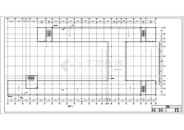 驻马店市某实验中学4层框架结构教学楼全套建筑设计CAD图纸（含总图）-图二