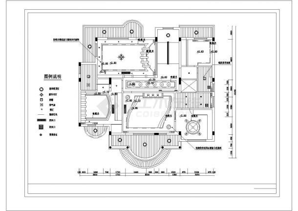 苏州豪华别墅精装修建筑施工cad图纸-图一