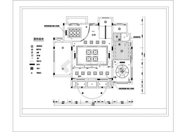 苏州豪华别墅精装修建筑施工cad图纸-图二