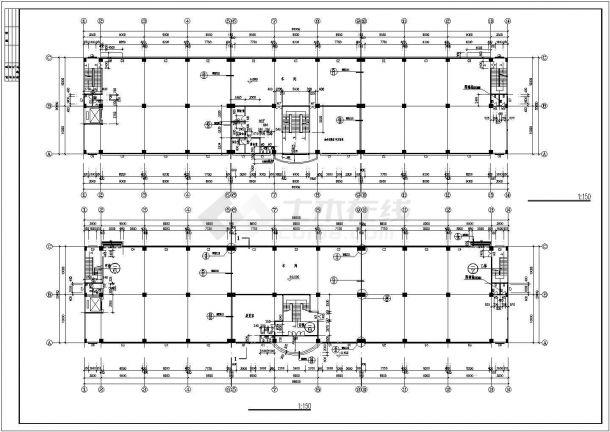 某厂房建筑设计CAD图（共4张）-图二