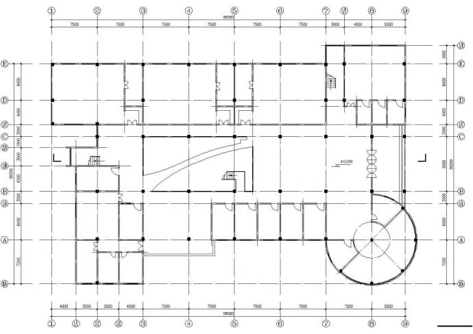 某市高级天元幼儿园建筑设计施工CAD资料_图1