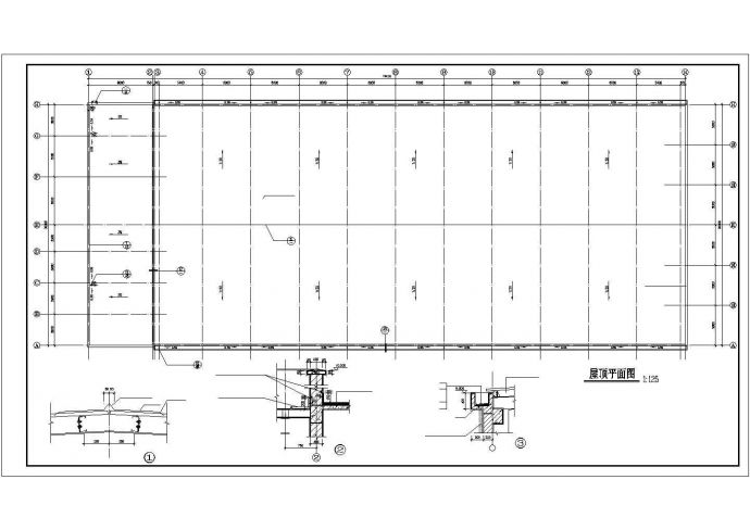 某车间建筑施工CAD图纸（共5张）_图1