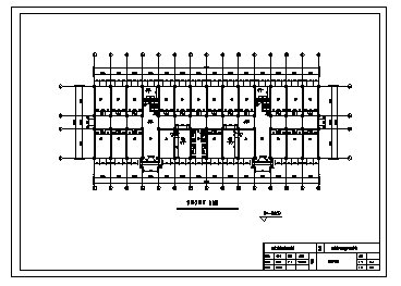 宿舍楼设计_某六层框架结构宿舍楼全套建筑施工cad图，含毕业设计-图二