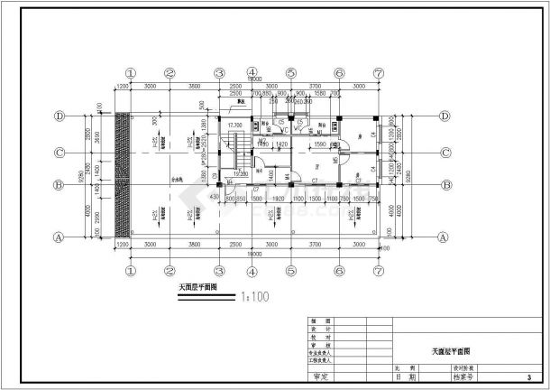 某小高层框架结构出租屋设计cad全套建筑施工图-图一