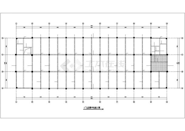 常州市武进区某服装厂五层框架结构加工厂房全套结构设计CAD图纸-图一