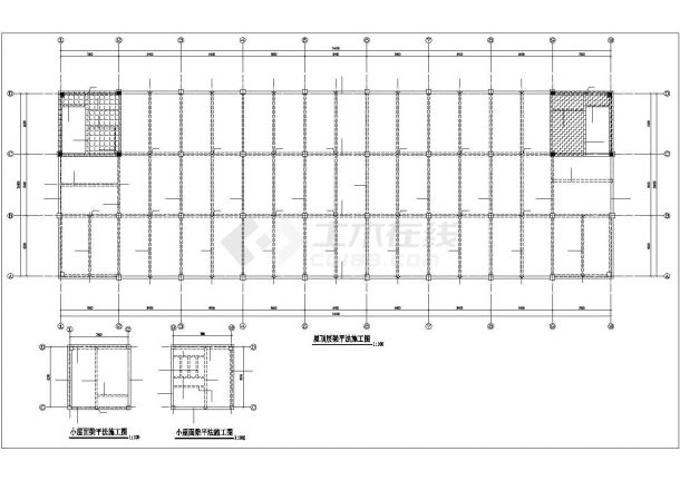常州市武进区某服装厂五层框架结构加工厂房全套结构设计CAD图纸-图二