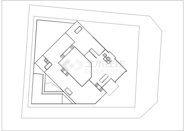某生活规划馆CAD室内设计装修图纸-图一