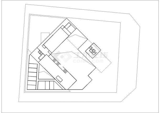 某生活规划馆CAD室内设计装修图纸-图二