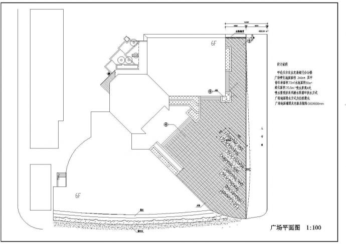 某综合性广场CAD设计规划总平面图_图1