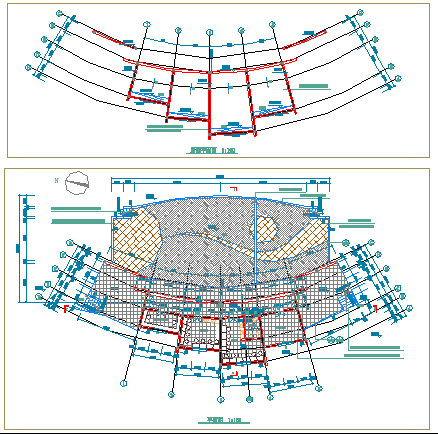 广东省某著名文化广场CAD全套设计总平面规划图纸-图一