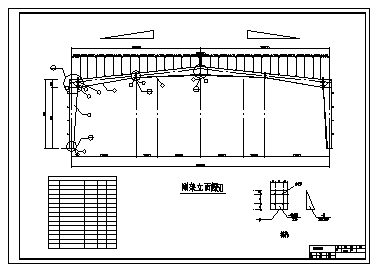 某单层轻型门式刚架厂房结构施工cad图，含毕业设计-图二