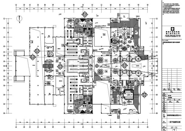 某珠海海泉湾海洋温泉中心一层CAD平面设计施工图-图一