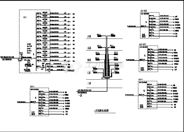 某高层住宅电气及高低压配电系统设计施工cad图纸-图二